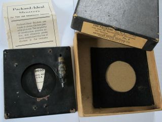 Vintage Packard - Ideal Shutter 2 " No.  6 - For Large Format Photo W/ Box,  Guide