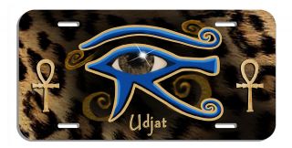 Egyptian All Seeing Eye Leopard Of Ra Auto License Plate Egypt Ankhs Udjats