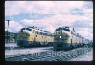 Slide Up Union Pacific E8a 929 & E8a 925 W/train 105 Cheyenne Wy 1969