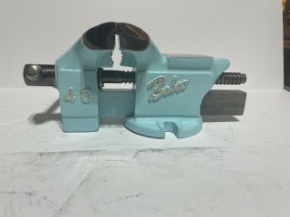 Restored Vintage Babco 40 With 4 " Jaws And Anvil Swivel Base Bench Vise