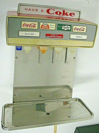 Vintage Coca - Cola Soda Fountain Dispenser Counter Top/bar Top Soda Dispenser