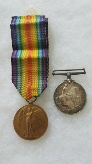Named Wwi Canadian 22nd Infantry Victory & British War Medal Id 