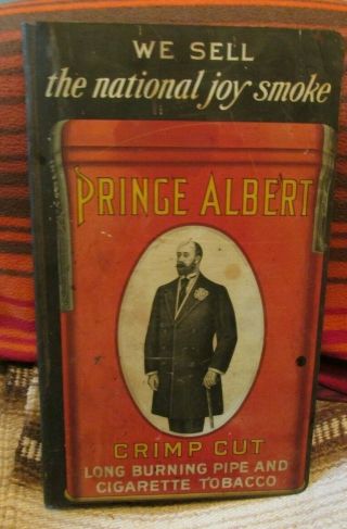 vintage tin sign - Prince Albert crimp cut tobacco & Stud Premont country tobacco 3