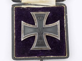 Wwi Imperial German 1914 Ek1 Iron Cross First Class Cased