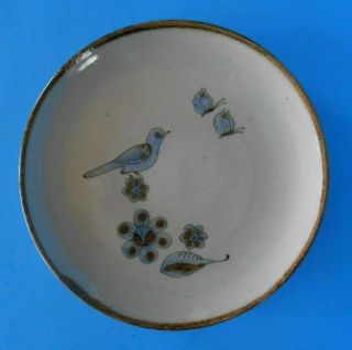 Ken Edwards El Palomar Pottery 10 " Dinner Plate Tonala Mexico Bird & Butterfly