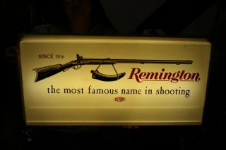 Vintage 1960 ' s Remington Rifles Peters Ammo Gun Hunting 2 Sided 24 