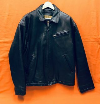 Marc York Vintage Brown Leather Jacket Size M