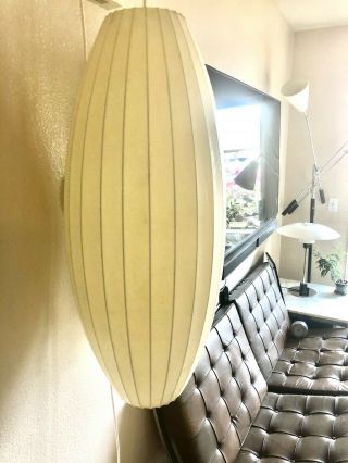 Vintage George Nelson For Howard Miller 34 " Tall Bubble Lamp Special Edition
