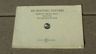 Ww1 Usn Recruiting Posters Issued By U.  S.  Navy,  Printed By Navy In 1918,  Ww I