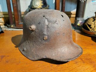 Battlefield Relic Ww1 Wwi German M16 M1916 Helmet Stahlhelm
