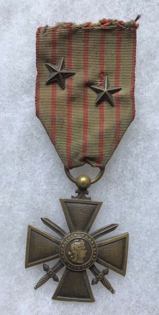 France,  1914 - 1916,  Croix De Guerre,  War Cross,  Bronze Star Attachment,