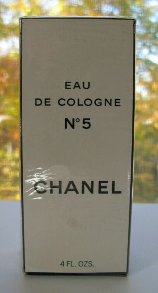 Vintage Chanel No 5 Eau De Cologne.  4 Fl.  Ozs.  Box Never Opened