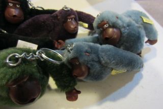 Vintage Kipling Monkey / gorilla keychains 3