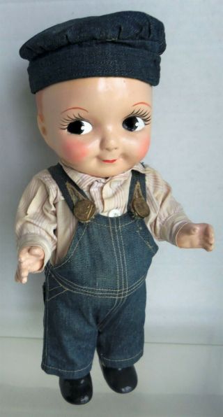 Vintage Composition 13 " Buddy Lee Advertising Doll In Lee Jeans