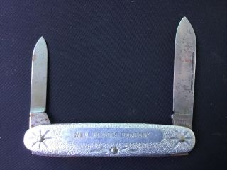 Vintage Schrade Usa Pocket Knife Adv A B Carter Inc Gastonia Nc