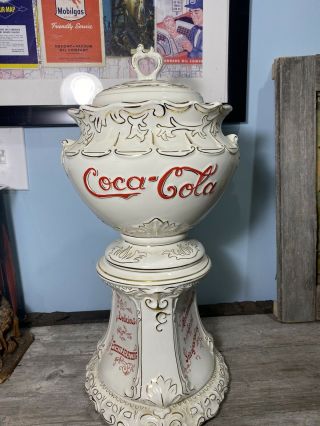 Rare Vintage Coca Cola Soda Fountain Syrup Dispenser Pottery