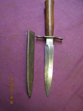 Vintage French Military Coutellerie Thiers Combat Trench Knife