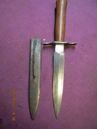 Vintage French Military Coutellerie Thiers Combat Trench Knife 2