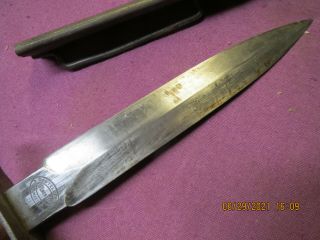 Vintage French Military Coutellerie Thiers Combat Trench Knife 5