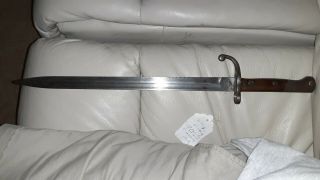 Ww1 German Mauser Bayonet,  Long Blade 15 Inches,  20 Inches Total,  No Scabbard