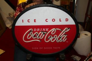 Vintage Drink Coca Cola Ice Cold Soda Pop Gas Oil 19 " Neon Lighted Sign