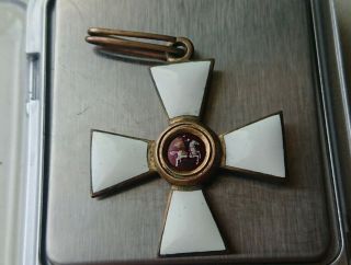 Award Cross Of St.  Georgy Officer - 4 Art Russian Empire Rare