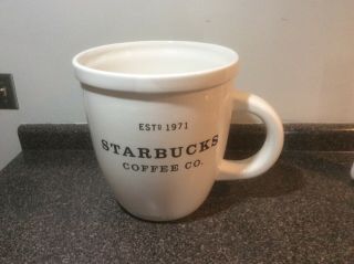 Vintage Rare Starbucks 2001 Huge Abbey Display Mug - 6 Gallons Htf