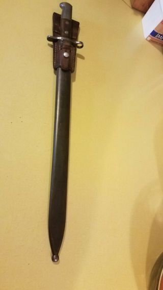Bayonet Swiss Saw Back,  Neuhausen,  With Frog And Scabbard,  No Serial Numbers,