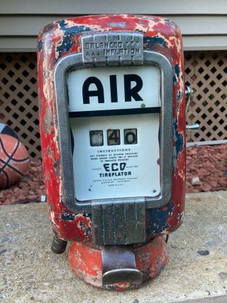 Eco Model 98 Air Station Tower Meter Gas Station Pump Oil Wall Mount Not Sign