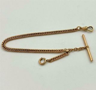 Vintage L.  S.  & Co Gold Filled Or Rolled Gold Pocket Watch Chain 9 " Long
