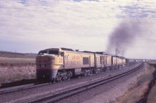 Railroad Slide - Union Pacific 20 Gtel Locomotive 1968 Cheyenne Wyoming Wy Up