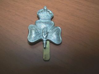 Ww1/ww2 14th Battalion,  Royal Irish Rifles Cap Badge (1)