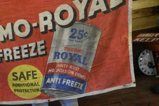 Thermo Royal Anti Freeze Gas Oil Station Cloth Banner Dealer Auto Garage Sign 2