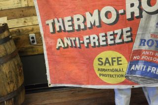 Thermo Royal Anti Freeze Gas Oil Station Cloth Banner Dealer Auto Garage Sign 3