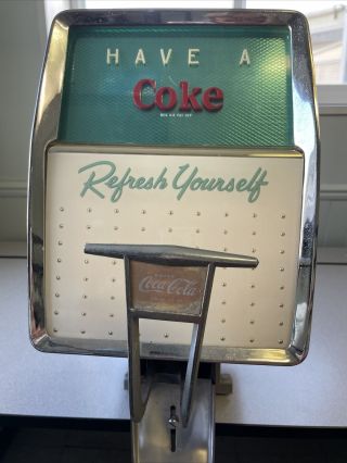 Vintage Coke Fountain Pop Dispenser Ice Cold Drink Coca Cola Sign Of Good Taste 2