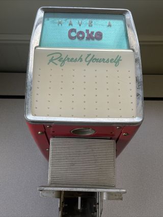 Vintage Coke Fountain Pop Dispenser Ice Cold Drink Coca Cola Sign Of Good Taste 6