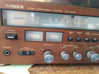 Vintage Fisher Audio Component System MC - 4040 Record And Tape Player Un - 2