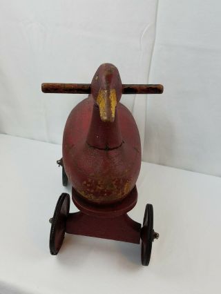 RED GOOSE SHOES advertising Ride on 1920 ' s TOY Wood Rare 4