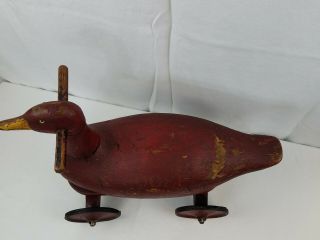 RED GOOSE SHOES advertising Ride on 1920 ' s TOY Wood Rare 6