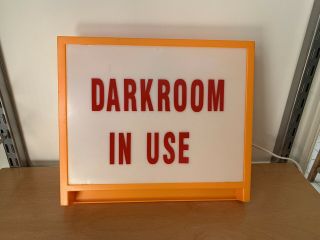 Vintage Dark Room In Use Sign