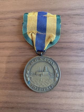 Us Navy Mexico Campaign Medal Stamped No.  4039
