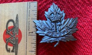 Wwi Great War Canada Cef Cap Badge 47th Battalion Westminster Jacoby Bros