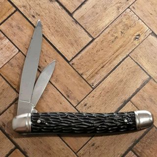 IMPERIAL CROWN KNIFE MADE IN USA 1956 - 88 2 BLADE JACK VINTAGE FOLDING POCKET 3