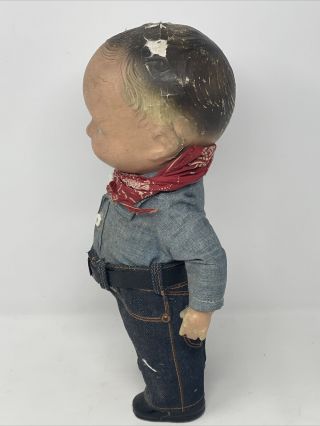 VTG Advertising Buddy Lee Doll Composition Store Use Cowboy Union Made 3