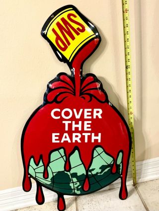 Sherwin Williams Cover The Earth 3d Porcelain Sign