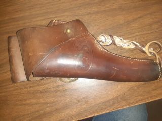 Us Wwi M1917.  45cal Revolver Leather Holster - Butt Forward (left Hand)