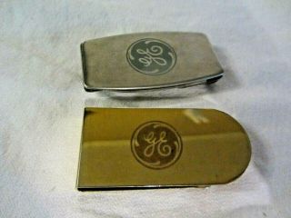 Ge - General Electric Money Clips - 1 Has A Zippo Knife.