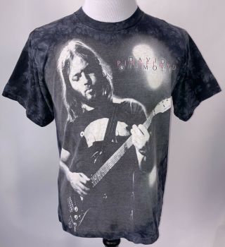 Vintage Pink Floyd David Gilmour Liquid Blue T Shirt 90s Y2k Single Stitch L Vtg