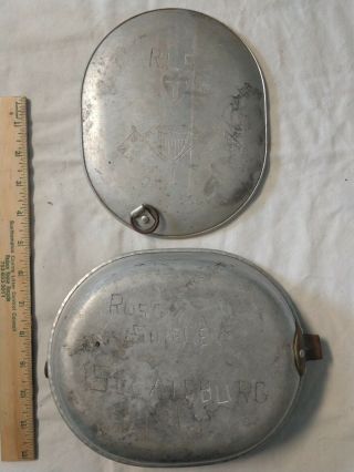 Wwi Us Army Engraved Trench Art 1918 L.  F.  &c.  Mess Kit - Named - Sloatsburg Ny