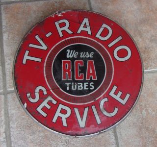 Vintage Rca Radio Tv Tube Dealer Lighted Advertising Sign